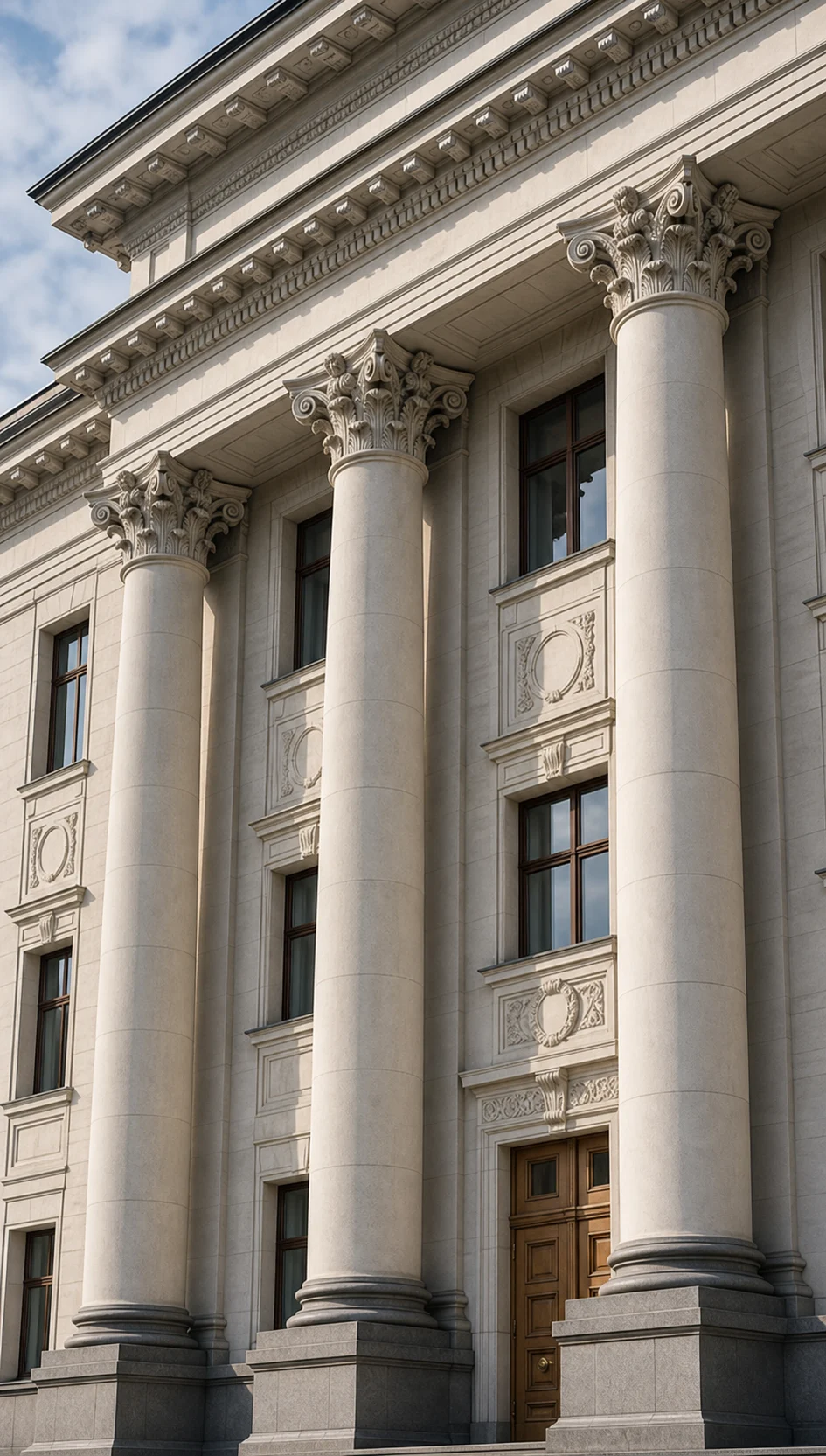 Нейтральная иллюстрация административного здания